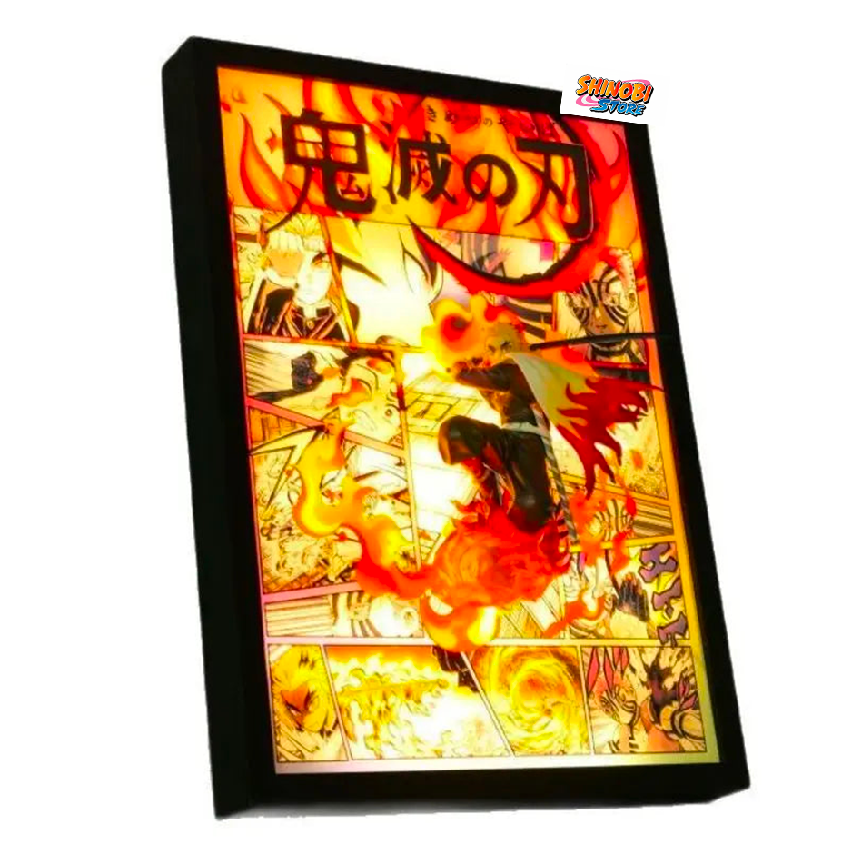 Tableau 3D LED avec Figurine - RENGOKU