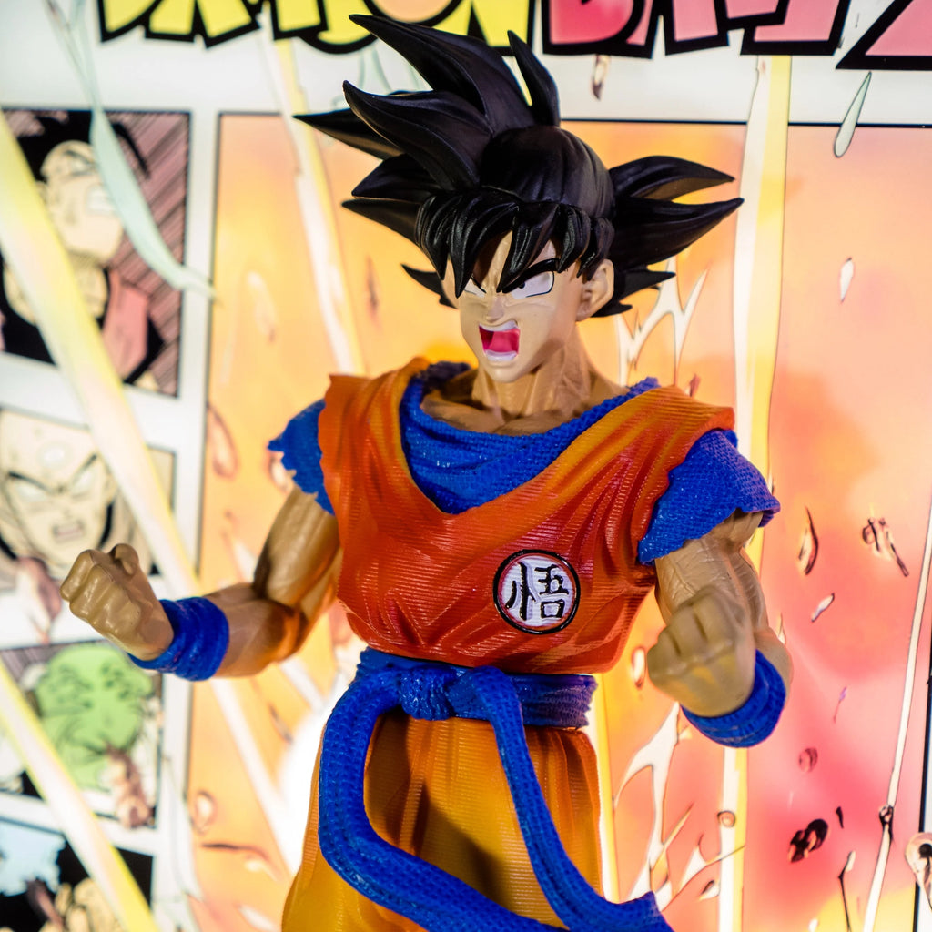 Tableau 3D LED avec Figurine - Goku