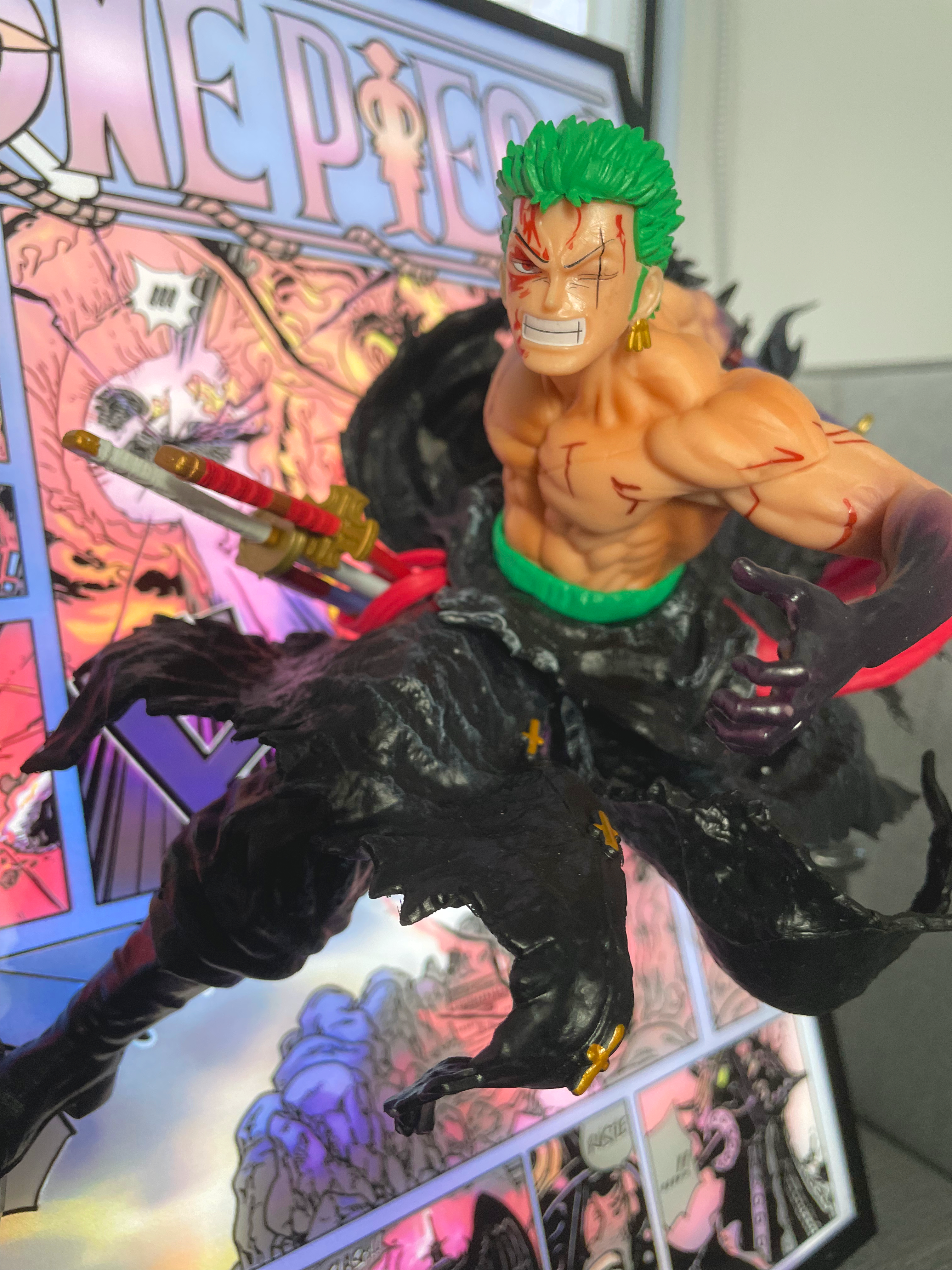 Tableau 3D LED avec Figurine - Zoro