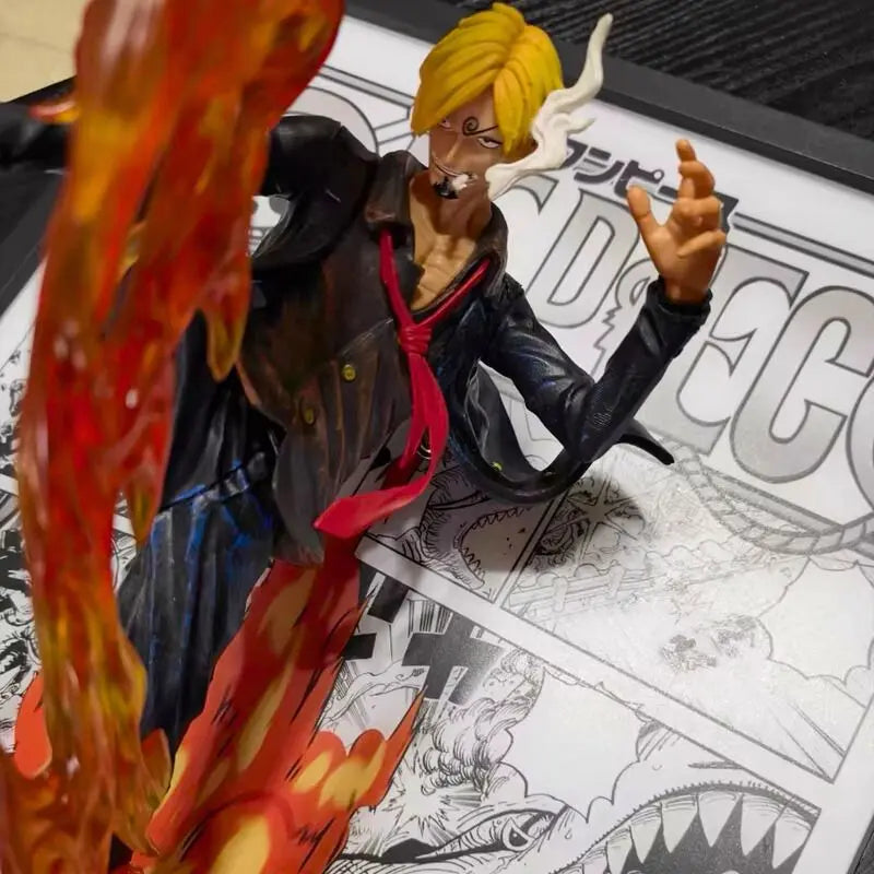 Tableau 3D LED avec Figurine - Sanji